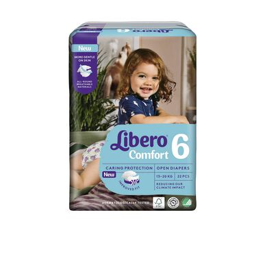 Libero 6 Comfort Fraldas 13-20 kg - 1 Embalagem (22 unidades)