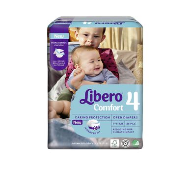 Libero 4 Comfort Fraldas (7-11kg) x26 Unidades