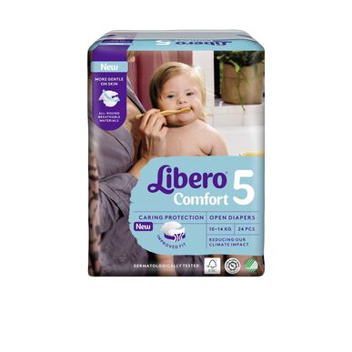 Libero Comfort Tam 5 Fraldas (10-14 Kg) x24 Unidades