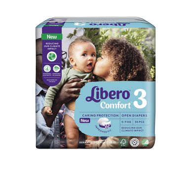 Libero Comfort Tam 3 Fraldas 5-9kg x30 Unidades