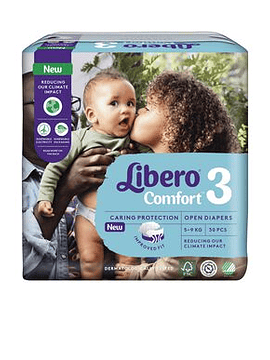 Libero Comfort Tam 3 Fraldas 5-9kg x30 Unidades