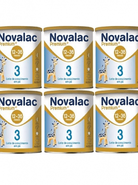 Novalac Premium 3 Leite de Crescimento 800g Pack 6 latas