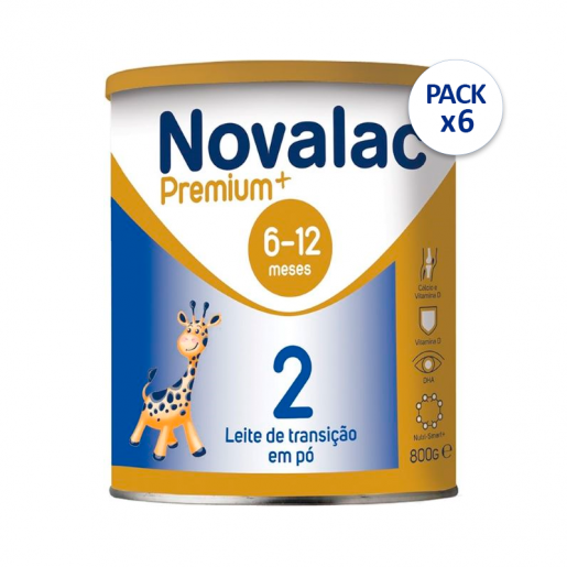 Novalac Premium 2 Leite Transição 800g- Pack 6 Latas