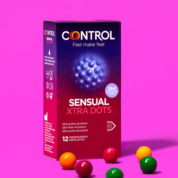 Control Preservativos Sensual Xtra Dots x12 unidades