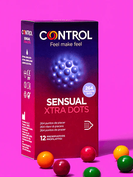 Control Preservativos Sensual Xtra Dots x12 unidades