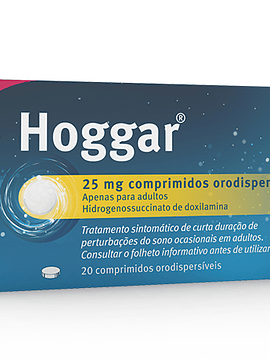 Hoggar 25mg Blister 20 Comprimidos Orodispersíveis