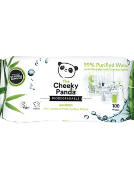 The Cheeky Panda Toalhitas Antibacterianas 100 unidades
