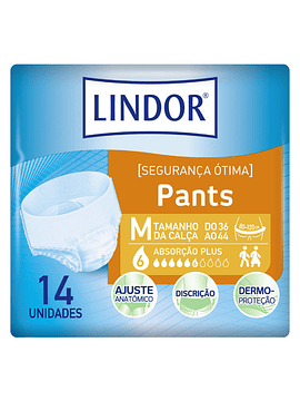  Lindor Pants Plus Médio 6 GOTAS x14 Unidades