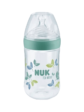 Nuk For Nature Biberão com Tetina Silicone S Verde 150ml