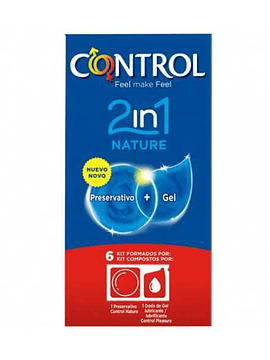 Control 2in1 Nature + Lube Natural x6