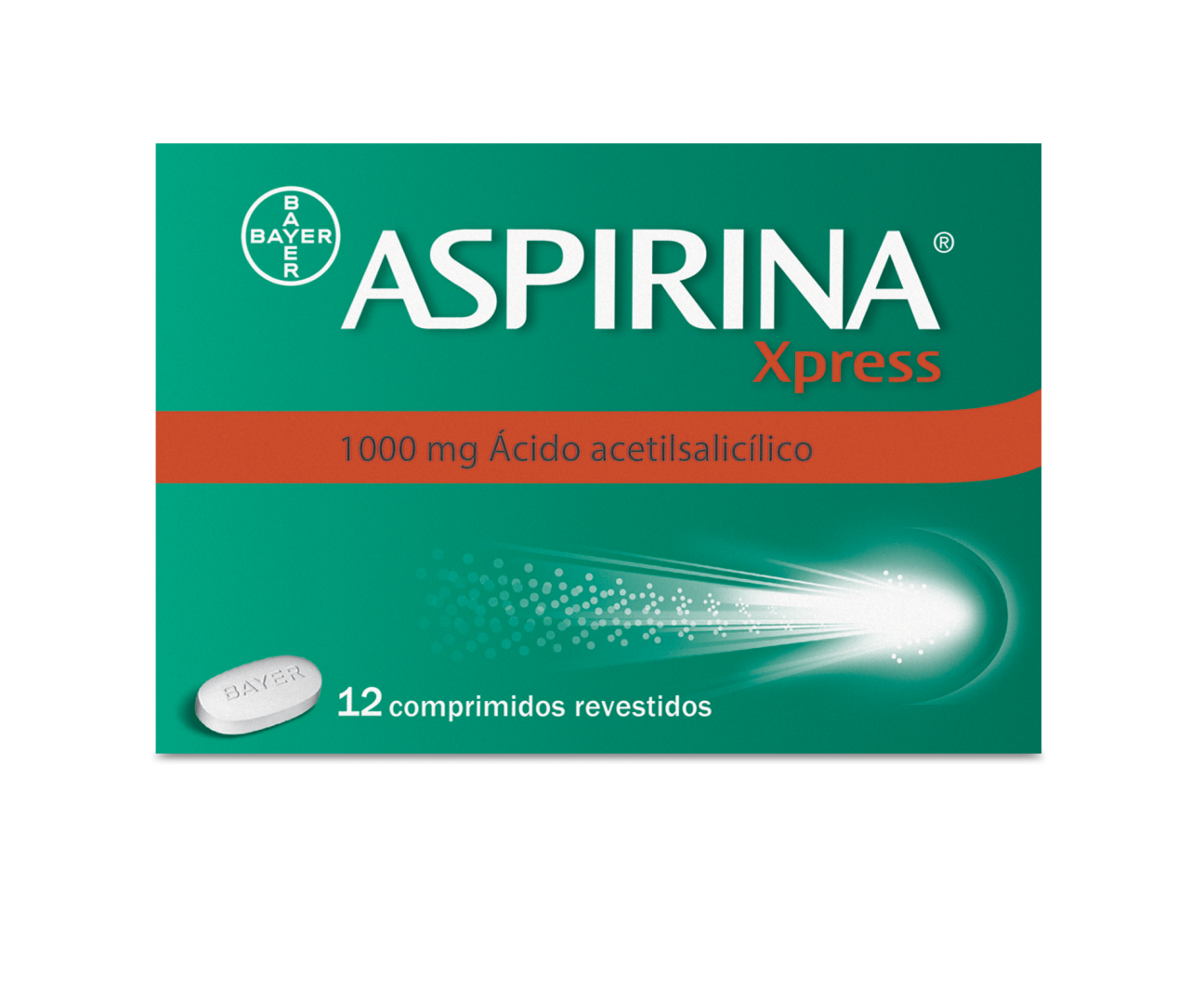 Aspirina Xpress, 1000 mg  x12 Unidades Comprimidos  Revestidos