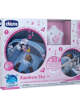Chicco Móbile Cama Rainbow Sky Rosa
