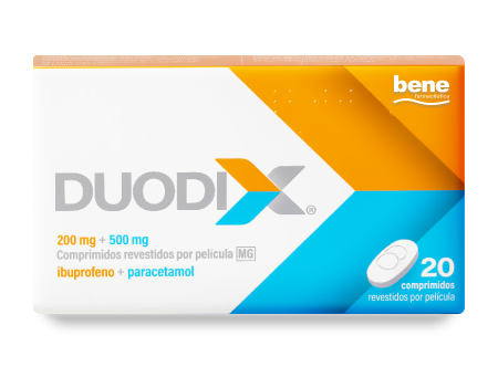 Duodix MG, 200 mg + 500 mg Blister 20 Unidade(s) Comp revest pelic