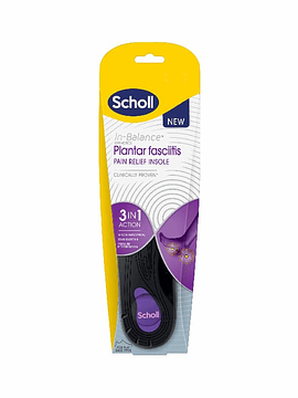 Scholl Palmilha Fascite Plantar M 3 Em 1 Tam M: 40-42.