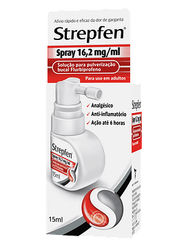 Strepfen Spray, 16,2 mg/mL-15mL x 1 solução pulverização bucal