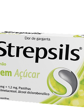 Strepsils Limão sem açúcar, 1,2/0,6 mg x 16 pastilhas 