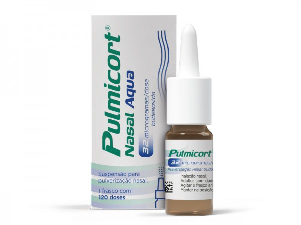 Pulmicort Nasal Aqua (120 doses), 32 mcg/dose x 1 suspensão pulverização  nasal