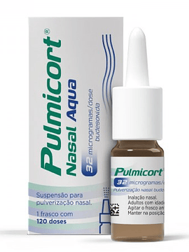 Pulmicort Nasal Aqua (120 doses), 32 mcg/dose x 1 suspensão pulverização  nasal