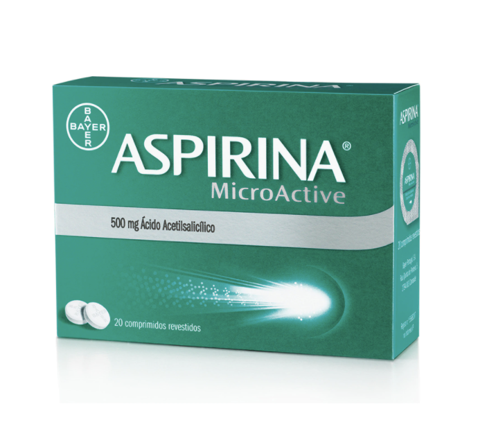 Aspirina Microactive, 500 mg x 20 comp rev