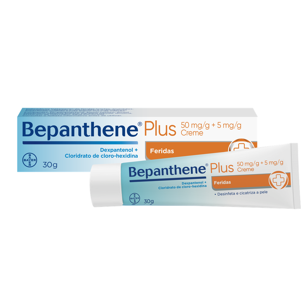 Bepanthene Plus Creme Feridas 5/50mg/g 30g