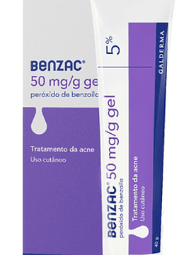 Benzac AC5 Gel de Rosto Tratamento do Acne 5% 40g