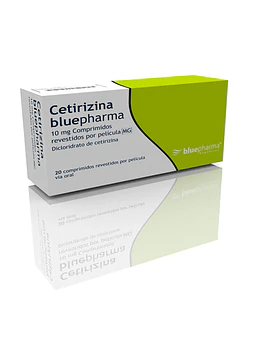 Cetirizina Bluepharma 10mg 20 Comprimidos