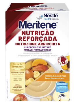 Nestlé Meritene Compota de Frutas Instant Pêssego, Banana e Maçã 2x 350g