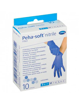 Peha-Soft Luva Exame Nitrilo Fino Tam.S x10