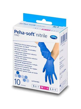 Peha-Soft Luva Exame Nitrilo Fino Tam.M x10