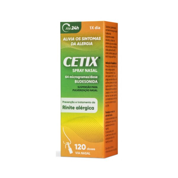 Cetix Spray Nasal , 64 µg/dose Frasco 120 dose Susp pulv nasal