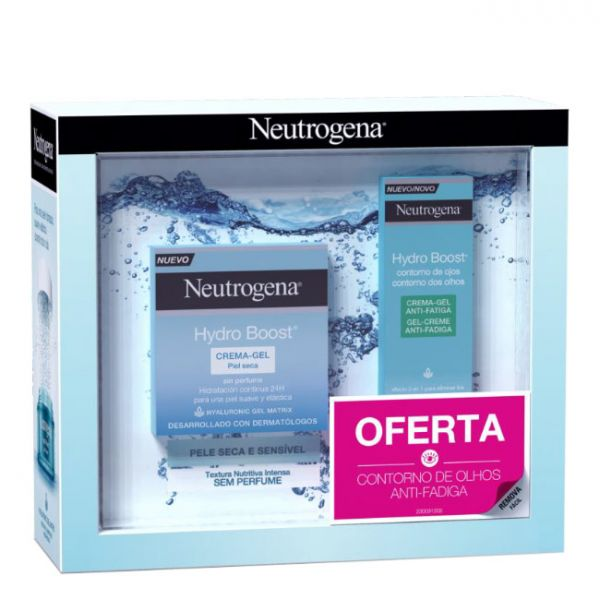 Neutrogena Hydro Boost Pack Gel-Creme Hidratante Pele Seca 50 ml + Gel-Creme Contorno dos Olhos Anti-Fadiga 15 ml