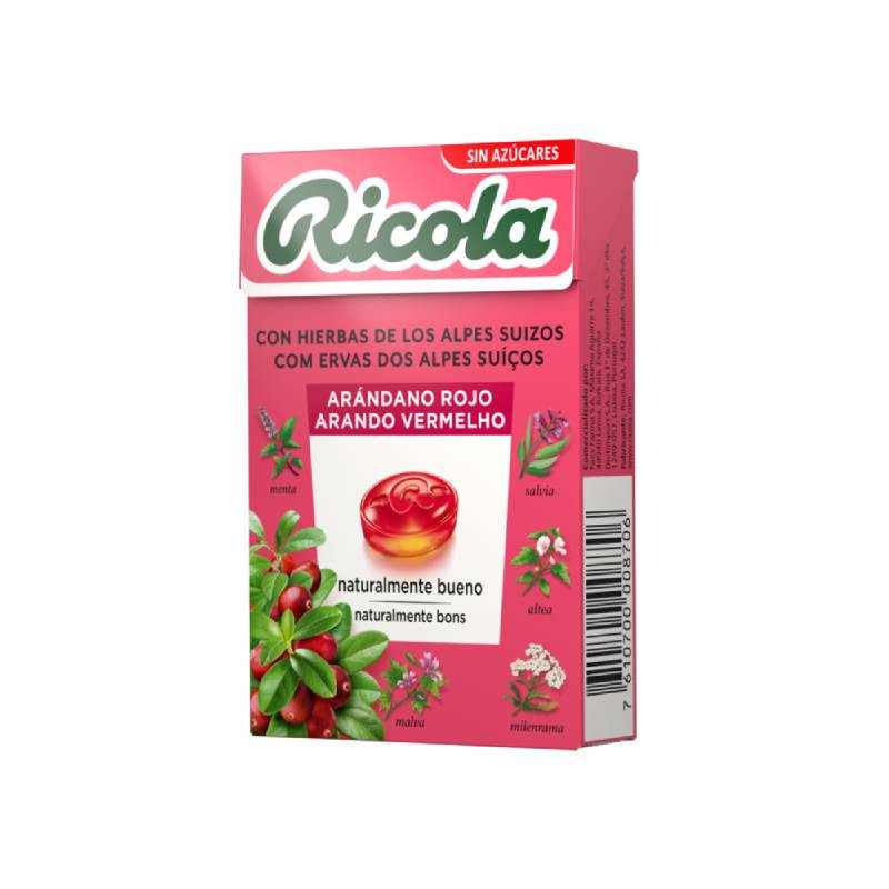 Ricola Rebuçados Sabor Arando Vermelho 50g