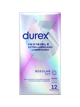Durex Preservativos Invisible Extra Lubrificados x12