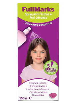 FullMarks Spray Anti-Piolhos e Anti-Lêndeas 150ml