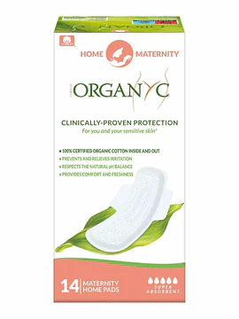 Organyc Maternity Pensos Pós-Parto x14