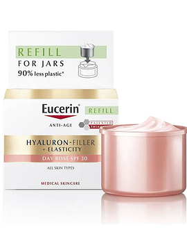 Eucerin Hyaluron-Filler + Elasticity Creme de Dia Rose FPS 30 Recarga 50ml