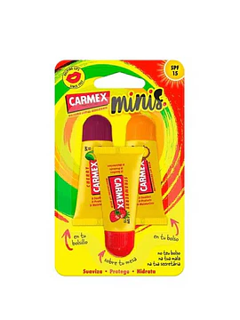 Carmex Minis Tubo Hidratante Labial SP15 3x5g