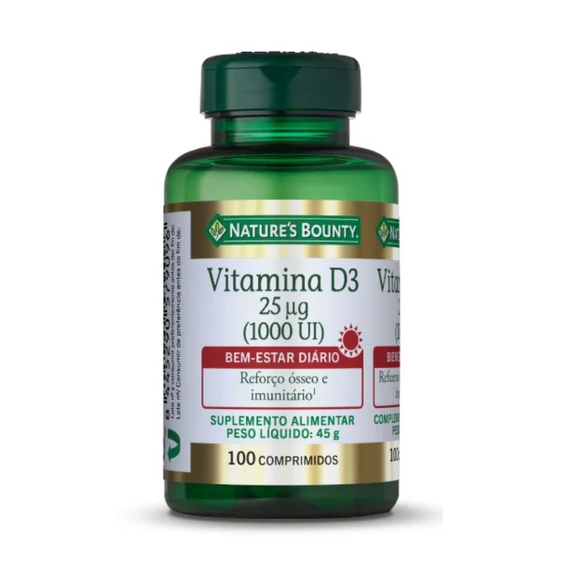 Nature`s Bounty Vitamina D3 100 Cápsulas