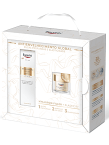 Eucerin Coffret Natal Hyaluron-Filler Elasticity | Creme de Olhos FPS20 + Creme de Dia FPS30