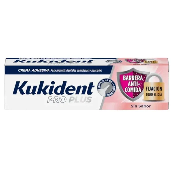 Kukident Barreira Anti-Comida Creme Adesivo Sem Sabor 40 gr