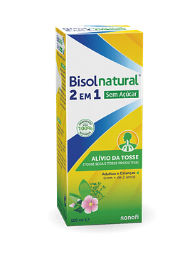 Bisolnatural 2em1 Xarope Sem Açúcar 120ml xarope ml 