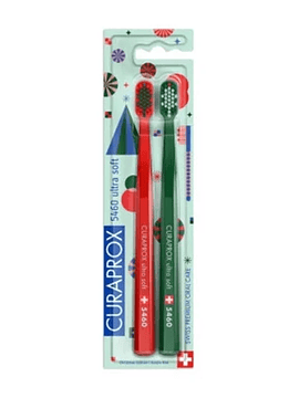 Curaprox CS5460 Escova de Dentes Ultra Soft Christmas X2