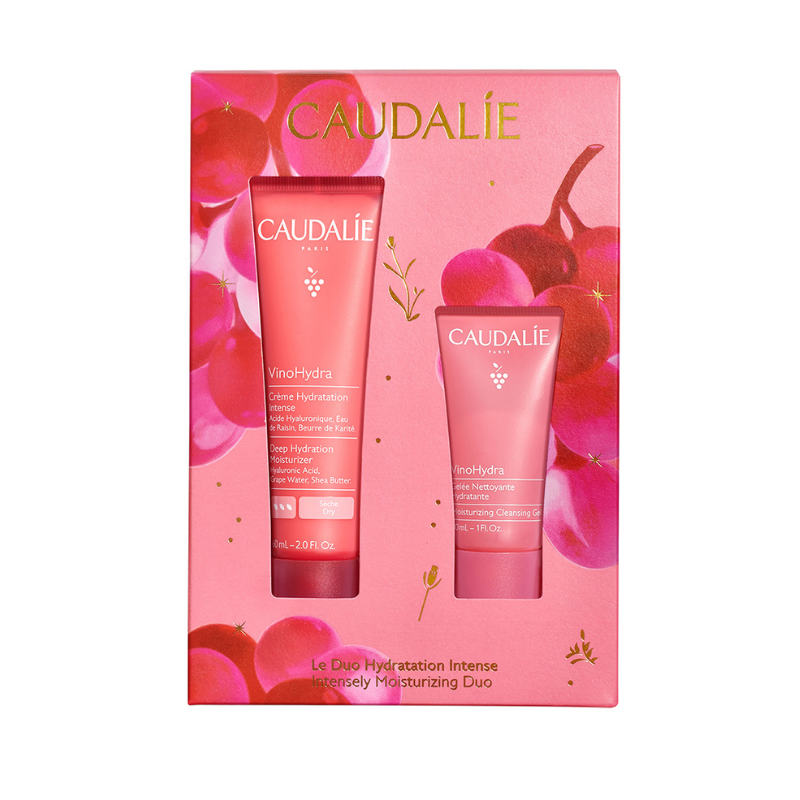 Caudalie Coffret Natal 2025 Duo Hidratação Intensa VinoHydra | Creme 60ml + Geleia 30ml