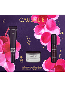 Caudalie Coffret Natal 2025 Antienvelhecimento Global | Premier Cru Creme Olhos + Sérum + Creme Dia