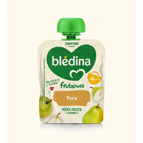Blédina Frutapura Saqueta Pêra 85G +4M