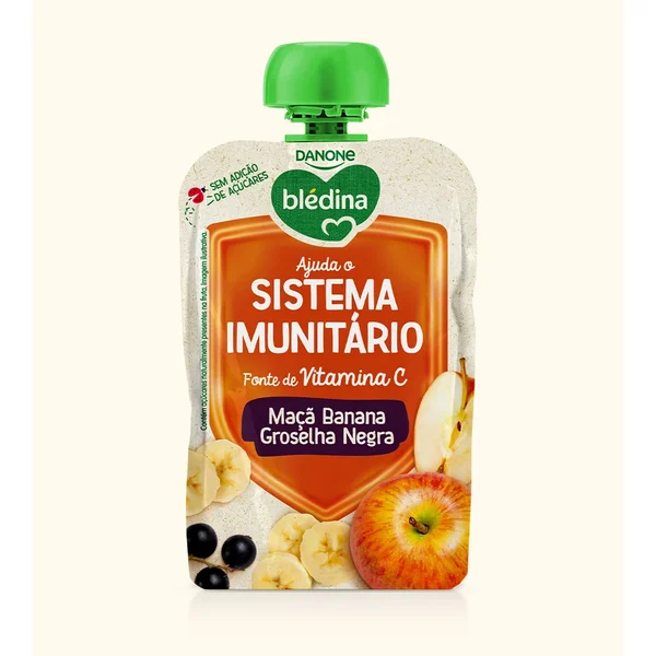 Blédina Saqueta Sistema Imunitário - Maçã Banana Groselha Negra 100G