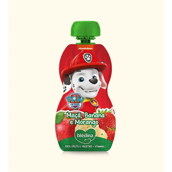 Blédina Patrulha Pata Maçã/Banana/Morango 100g