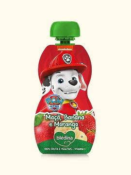 Blédina Patrulha Pata Maçã/Banana/Morango 100g