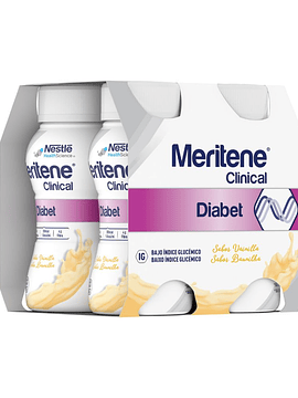 Nestlé Meritene Clinical Diabet Solução Oral Baunilha  4x 200ml