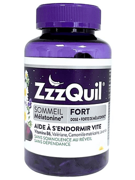 Vicks Zzzquil Natura Gomas Melatonina Forte x60 Unidades